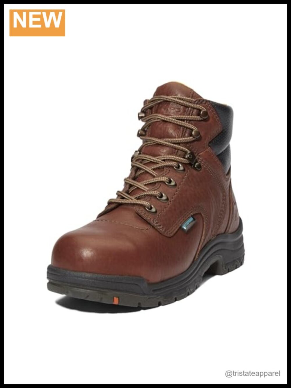 Waterproof Leather Safety Toe Work Boot Ankle High Lace Up